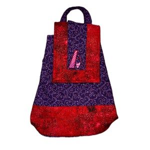 Hand Quilted Letter “A” Backpack